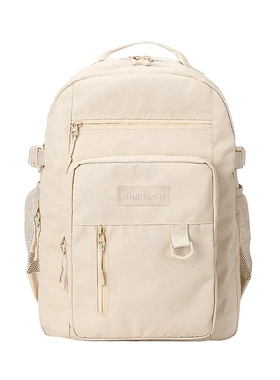 SHOULDCAT大容量旅行背包简约多隔层双肩包大学生上课背包书包