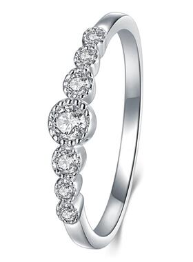 轻奢ins冷淡风锆石女戒指 轻奢小众设计感ins简约戒子 韩国细戒指