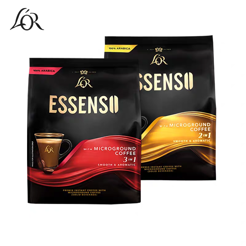 原装进口咖啡ESSENSO艾昇斯LOR研磨速溶咖啡韩国三合一固体饮料
