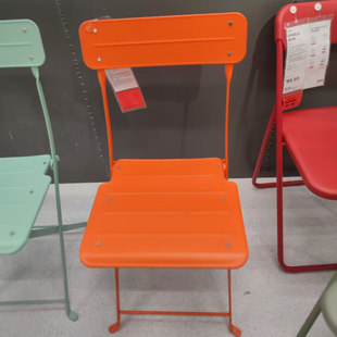 国内宜家苏恩索折叠椅户外椅子鲜红色济南代购 ,