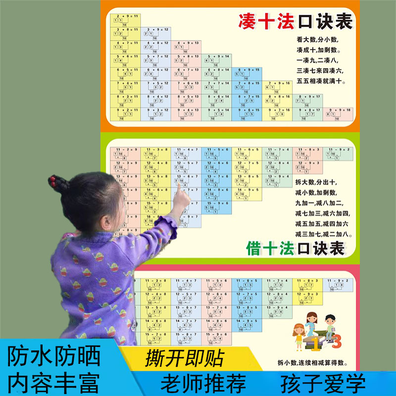 凑十法借挂图数学加减法