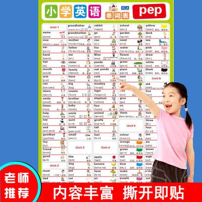 人教版PEP小学四年级英语挂图