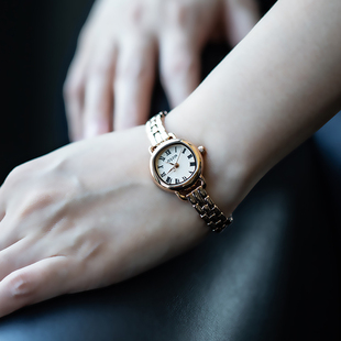 聚利时JULIUS正品 金属链手表复古小巧表盘女表防水石英表 小巧欧式