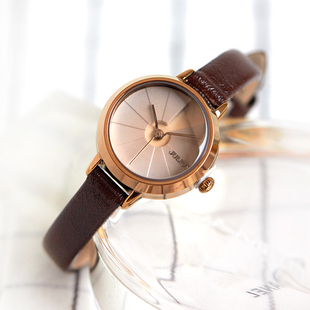 聚利时JULIUS小巧甜美海螺元 女表学生女士细表带手表 素小圆盘时尚