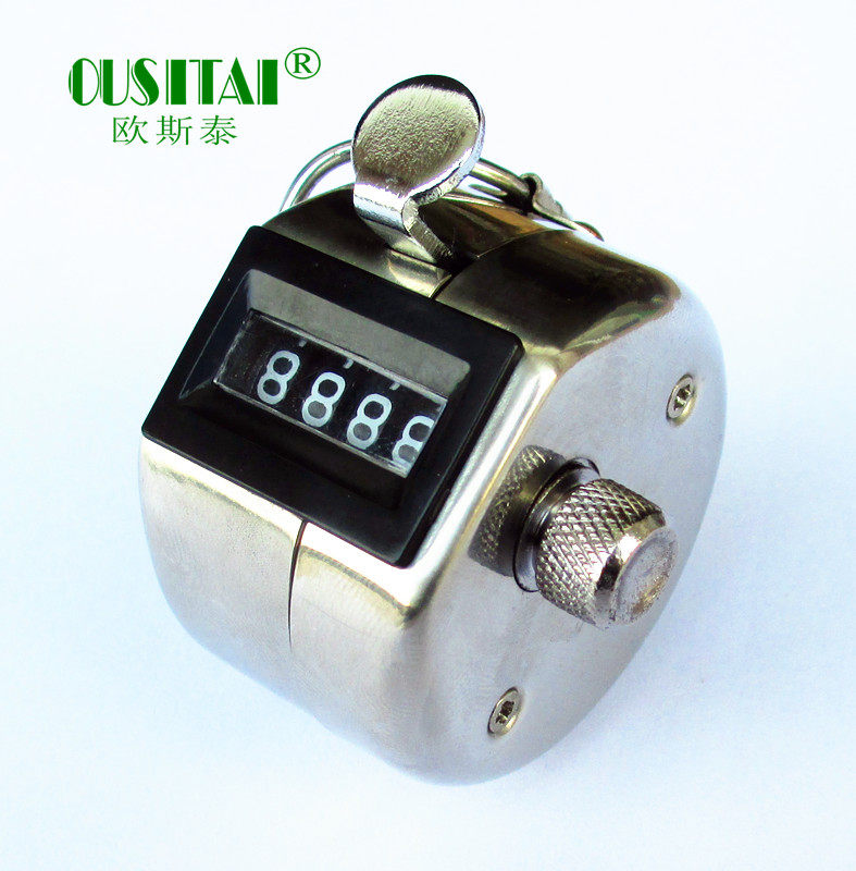 欧斯泰纯不锈钢金属轴空乘客流量手动记数器计数器