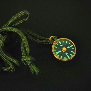 欧斯泰J20K 1A纯铜夜光户外旅游指南针指北针