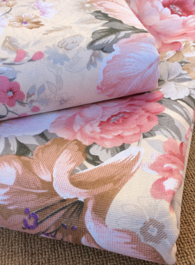 棉麻老粗布床单单件三件套加厚加密土布印花帆布单人双人大炕促销