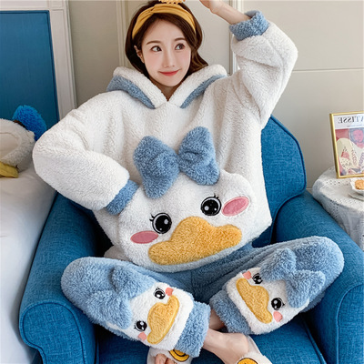 女冬珊瑚绒睡衣晚安公主