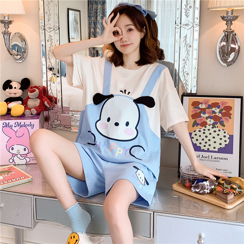 可外穿睡衣夏天女款夏季2026新款纯棉网红风小个子短袖家居服套装,女士内衣/男士内衣/家居服,睡衣/家居服套装,淘宝优惠券,粉丝福利购,淘宝优惠卷