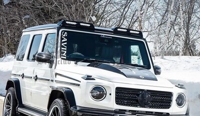 W464 G350 G500 G550 G63 改装 四眼顶灯 LED 前顶翼