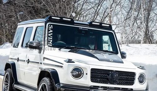 W464 G350 G500 G550 G63 改装 四眼顶灯 LED 前顶翼