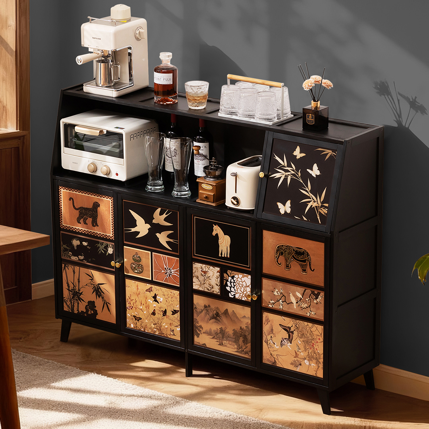 厨房置物架子2025新款落地收纳架