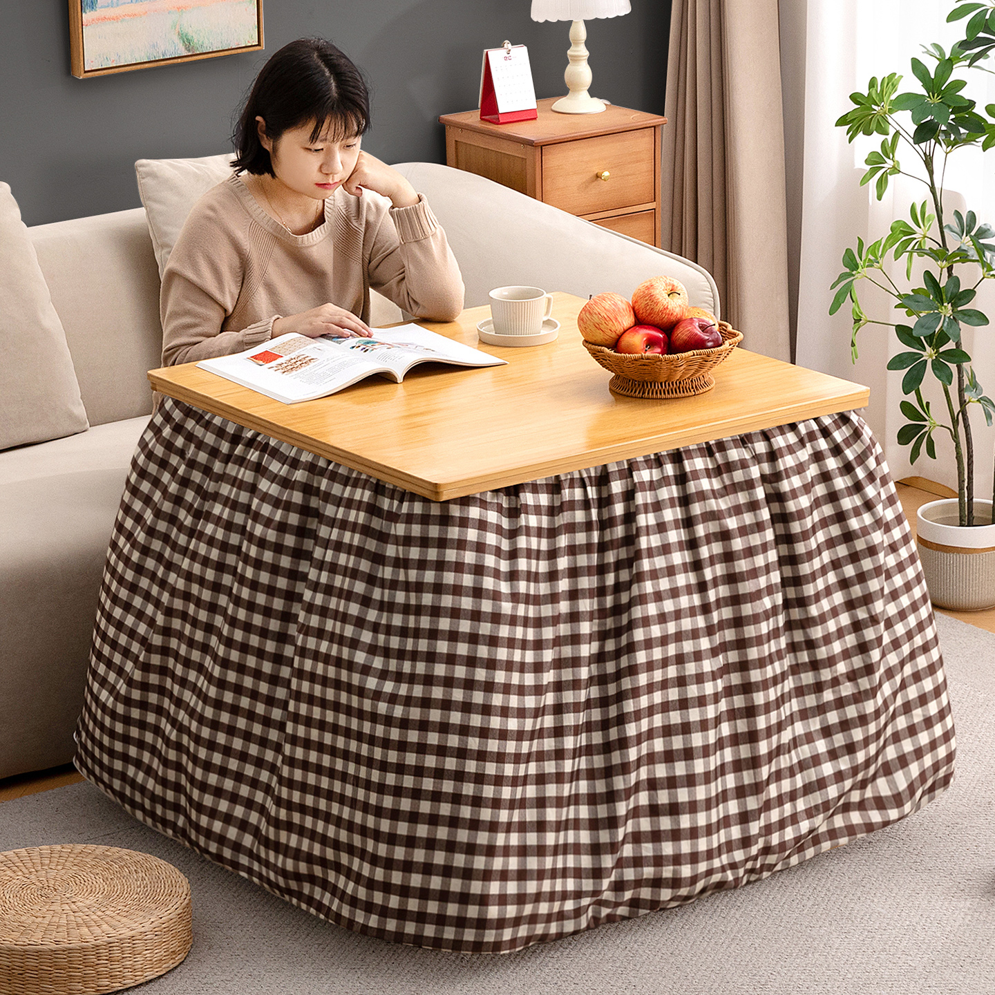 烤火桌子家用可折叠烤火架