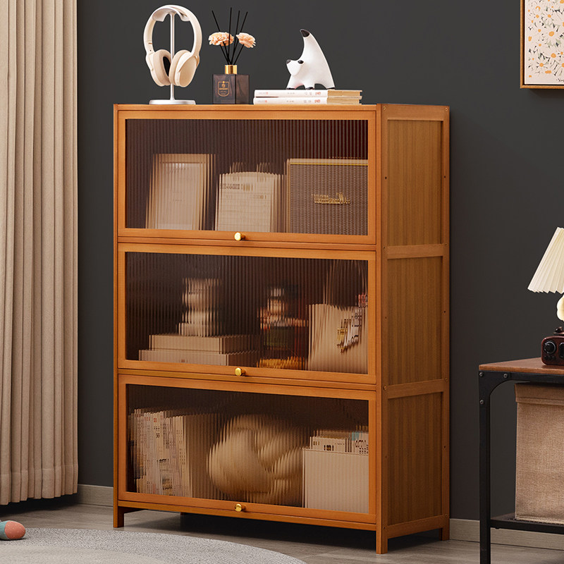 收纳柜子置物家用零食客厅杂物储物娃娃展示房间简易整理多层卧室