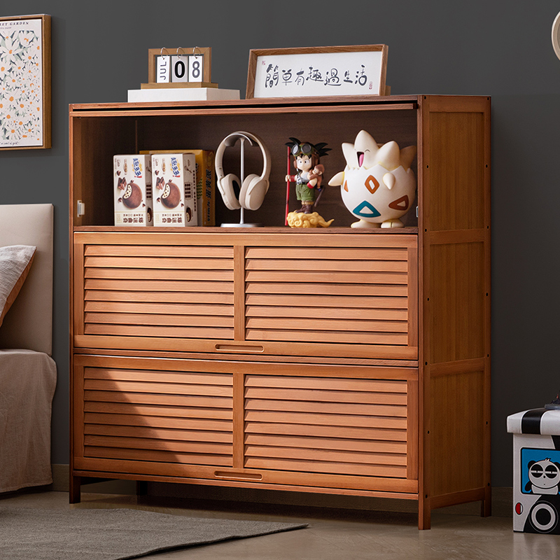 收纳柜子置物家用零食客厅杂物储物娃娃展示房间多层卧室简易整理