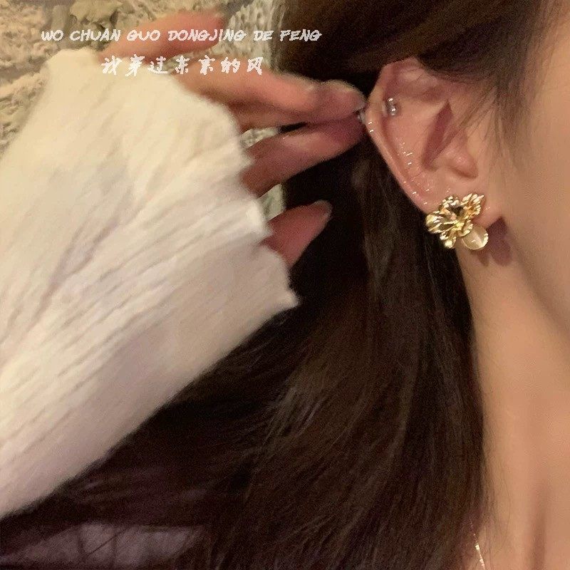 「全店买二赠一」法式复古金属猫眼石立体花朵耳环女轻奢耳钉耳饰,饰品/流行首饰/时尚饰品新,耳环,淘宝优惠券,粉丝福利购,淘宝优惠卷
