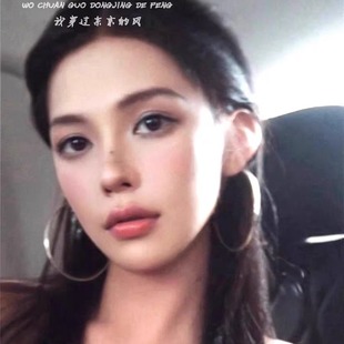 「全店买二赠一」y2k辣妹银色大圆圈耳环女夸张素圈大耳圈圈耳饰