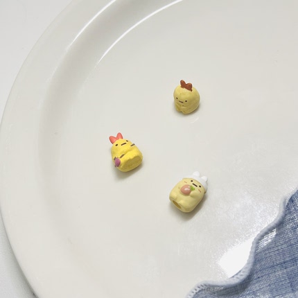 散货角落生物炸虾卡通小伙伴奶油胶滴胶diy配件娃娃屋过家家摆件