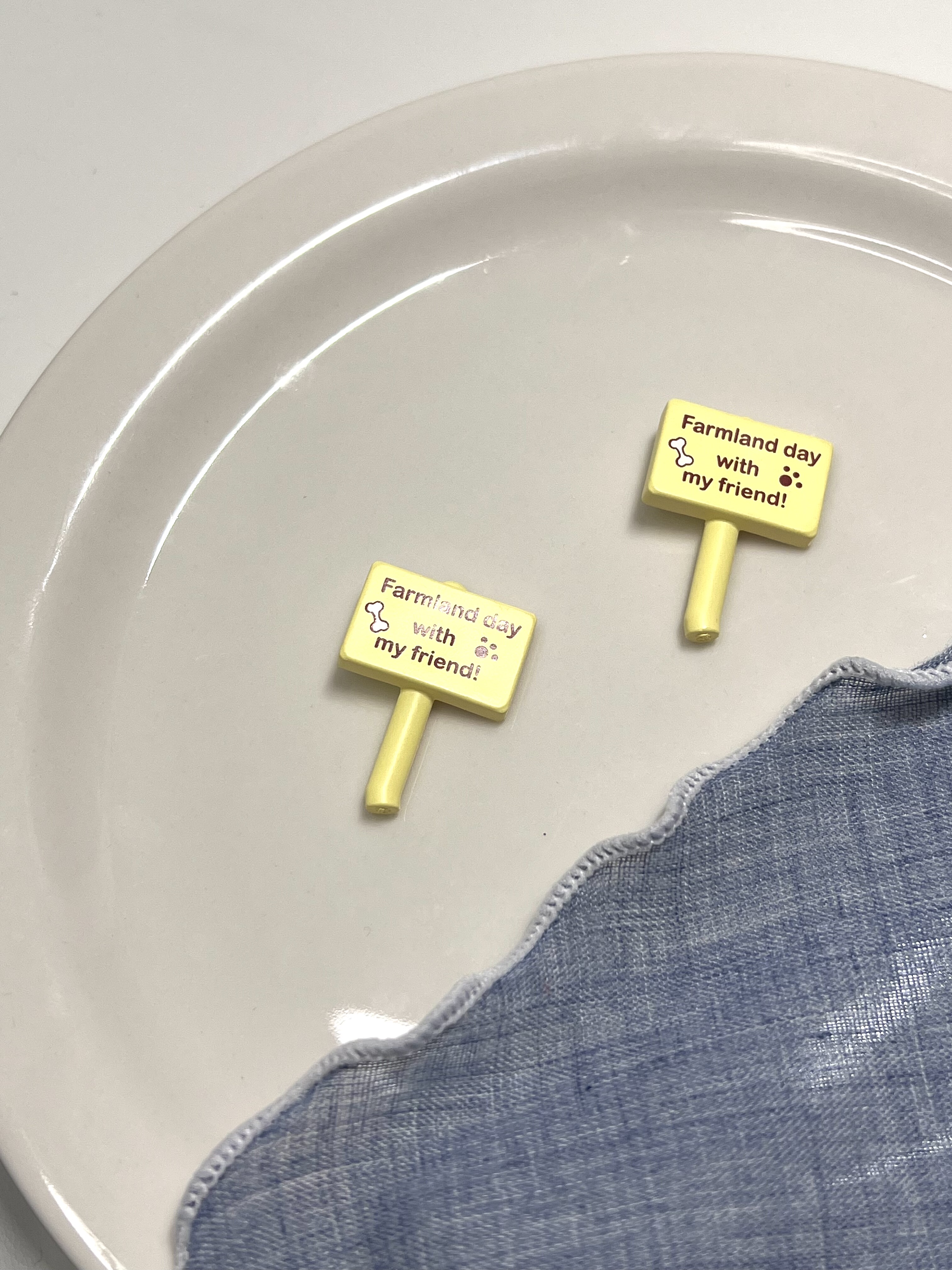 散货盲盒小字牌配件迷你娃娃屋奶油胶fiy过家家摆件