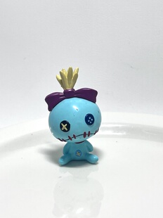 迪s尼史迪仔好朋友阿金头可动无钢印奶油胶diy配件做工很好