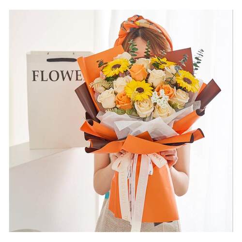 向日葵花束毕业花礼物香