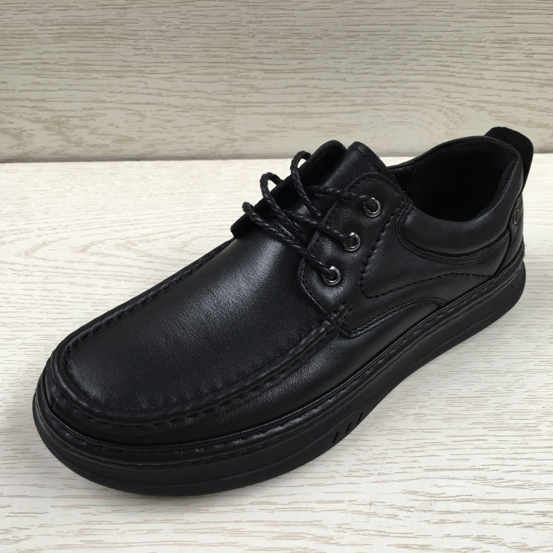 断码处理真皮男鞋商务休闲懒人皮鞋透气软底手工上线中年爸爸鞋男