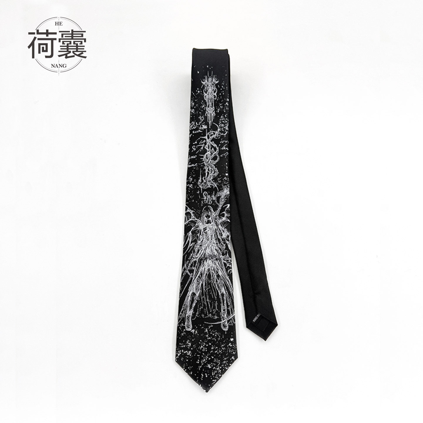 荷囊原创领带刺绣黑色个性哥特配饰男女酷jk文艺朋克拉链暗夜叉女,服饰配件/皮带/帽子/围巾,领带,淘宝优惠券,粉丝福利购,淘宝优惠卷