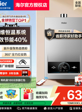海尔燃气款热水器天然气恒温节能13升16L家用变频厨房强排式MODEL