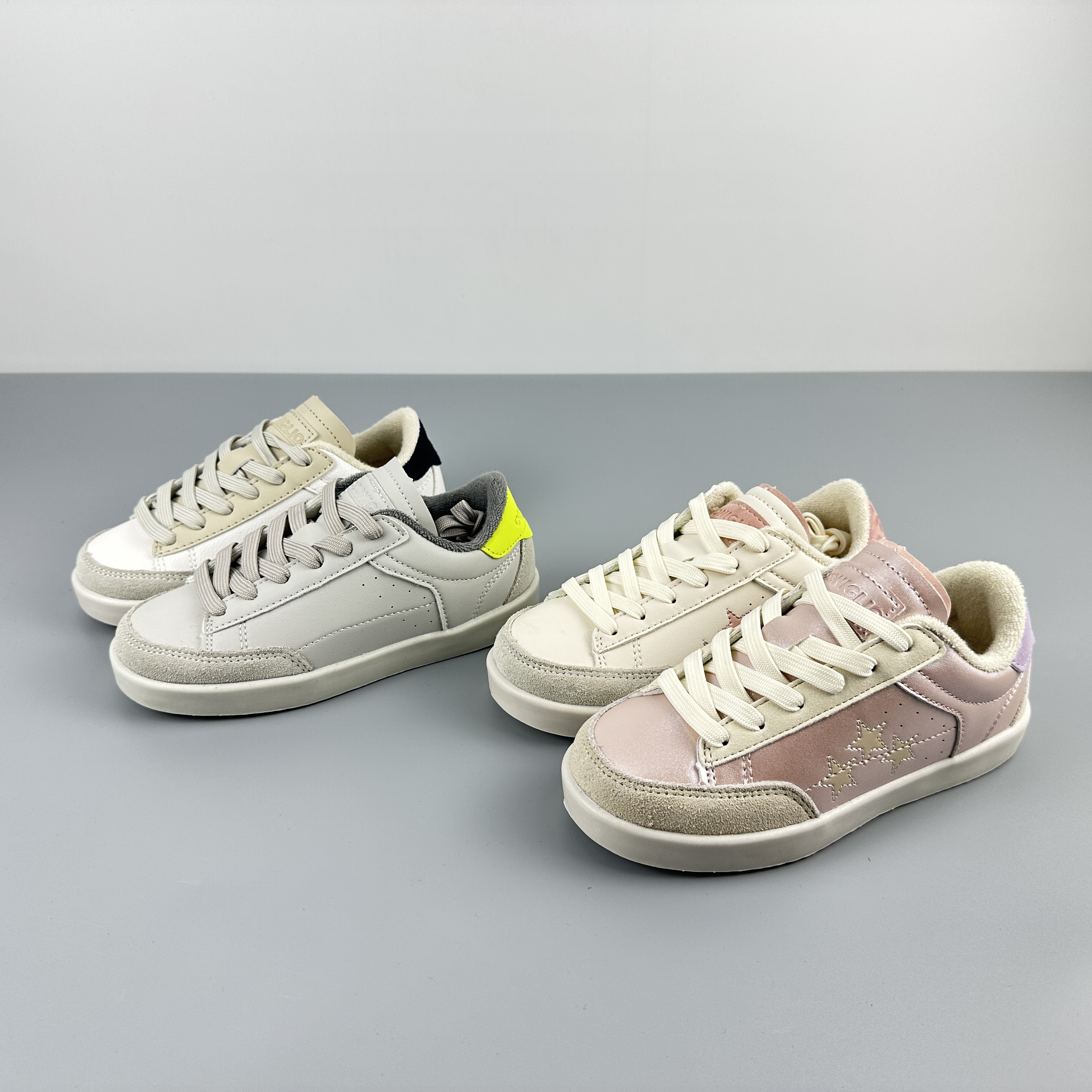 外贸原单意大利男女童运动鞋儿童休闲板鞋防滑真皮鞋头旅游鞋