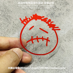 鬼脸潮牌反光车贴Travis Scott汽车贴纸摩托车个性后窗玻璃行李箱