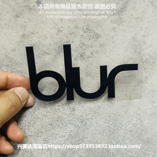 blur模糊乐队经典单色镂空英伦摇滚汽车贴纸反光摩托车电驴装饰贴