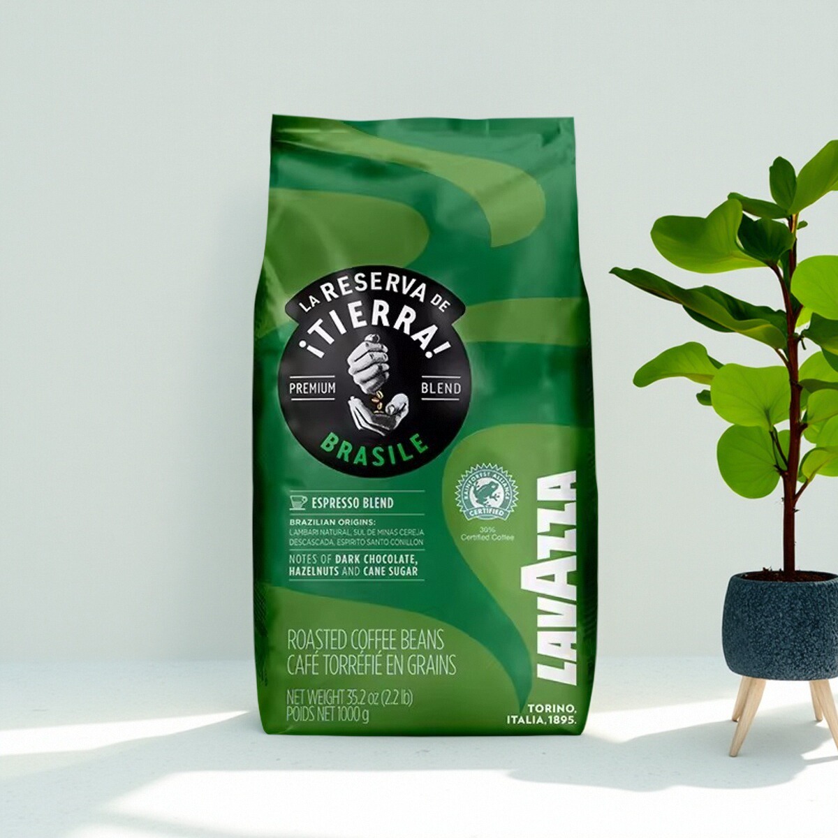 LAVAZZA 拉瓦萨意大利原装进口Tierra大地系列拼配咖啡豆 1kg