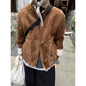 小众表妹皮毛一体女2026冬季 加厚复古保暖百搭毛毛外套