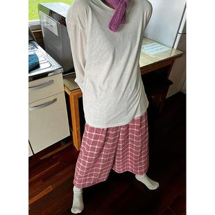 小众表妹Vintage很特别眼前一亮的格子毛呢半身裙