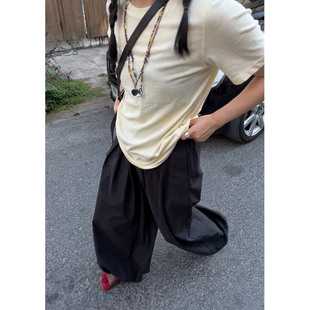 女 灯笼裤 小众表妹 2026春超好穿百搭宽松休闲长裤