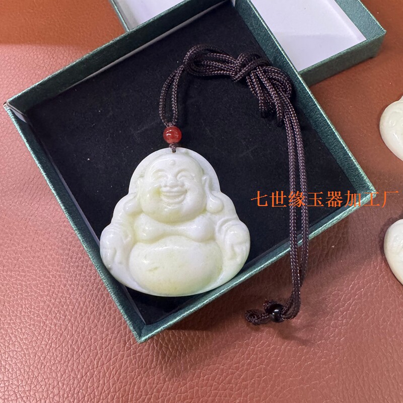 岫玉佛公笑佛大肚弥勒佛正品