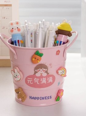 房间装饰品女生可爱笔筒桌面氛围感小摆件女孩卧室学生书桌上布置