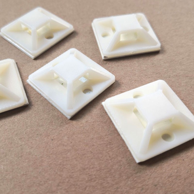 自粘式背胶免钉线扣配线扎带固定座电线排线收纳方形绕线器理线贴