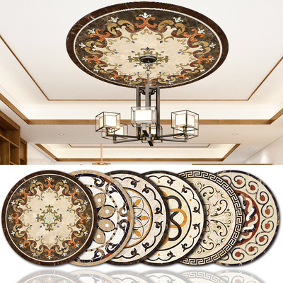 客厅天花板吊顶拼花贴纸欧式屋顶灯贴画装饰房顶遮丑墙纸自粘墙贴
