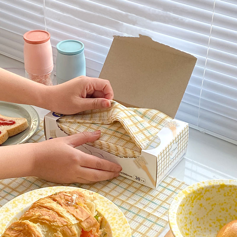 一次性抹布抽取式懒人洗碗布不掉毛沾油吸水厨房专用毛巾家务清洁