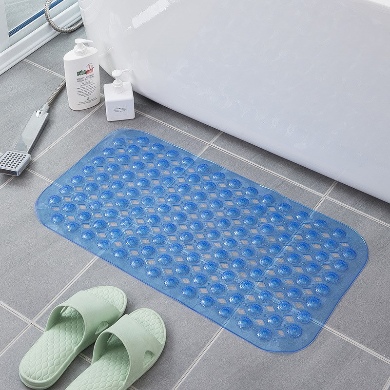 长方形浴室垫防滑垫环保家用淋浴房洗澡防摔吸盘地垫卫浴按摩脚垫