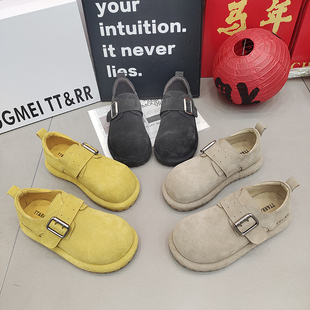 TTRR正品圆头厚底勃肯鞋2026春款卡扣一字带复古休闲女鞋百搭时尚