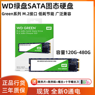 笔记本SSD固态硬盘 480g西数台式 WD西部数据绿盘M.2 SATA协议240g