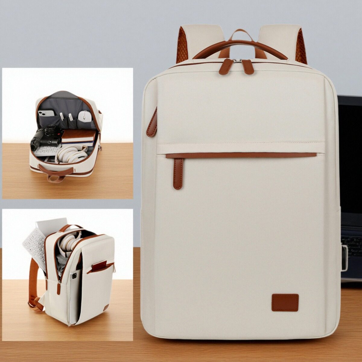 2025新款高品质双肩包男背包旅行休闲时尚百搭简约书包女大学生笔记本电脑包适用联想16惠普加厚气囊防震