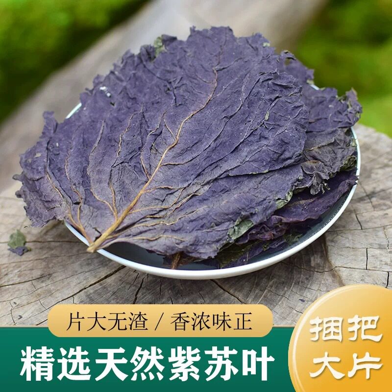 紫苏叶中药材干泡脚泡水喝去腥