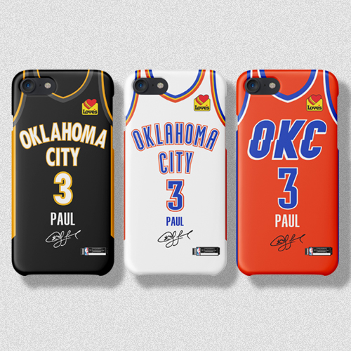 雷霆球衣威斯布鲁克保罗适用于iPhone11ProXRXsMax6S78Plus手机壳