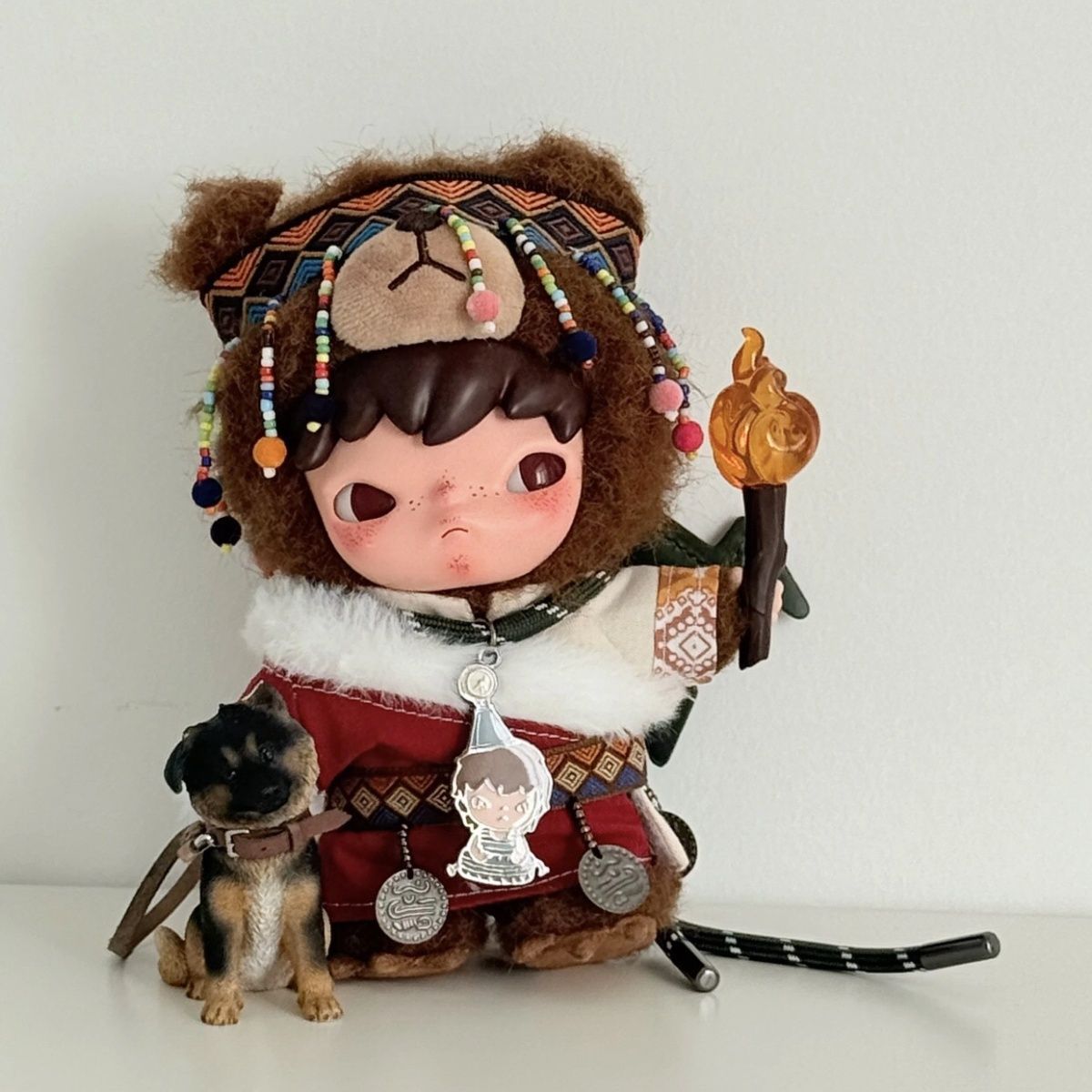 仅娃衣】适用于搪胶玩偶娃衣为喜乐而战毛绒公仔着替传统藏服装