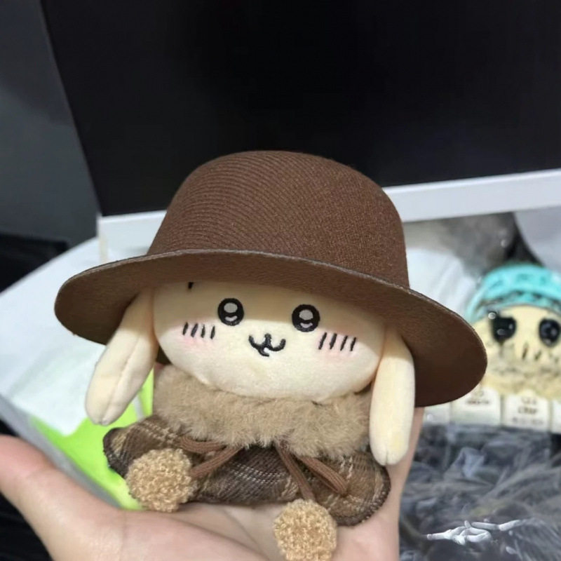 适用于吉伊卡哇乌萨奇小八娃衣毛绒礼帽衣服10cm着替【不含玩偶】