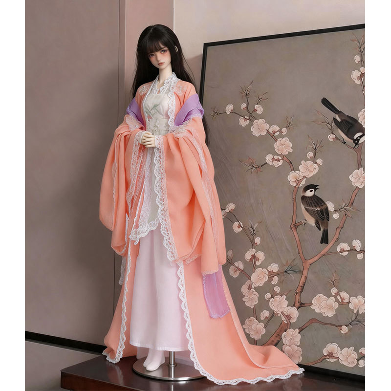 60厘米古装娃娃衣服公主女孩古装可儿60bjd洋娃娃娃娃换装汉服萌