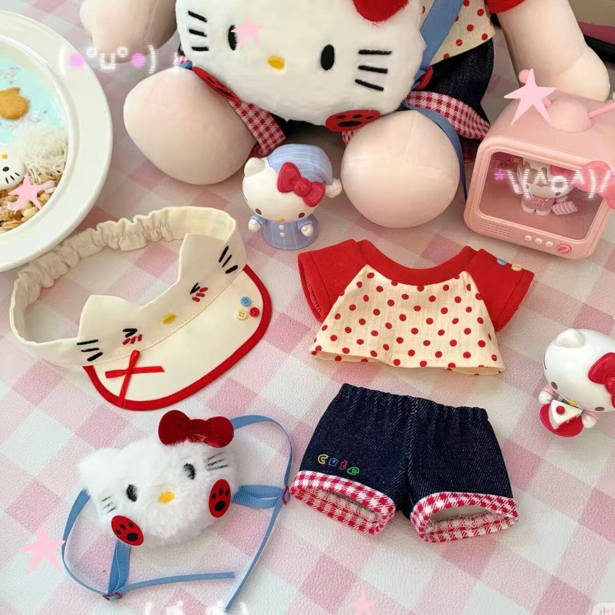 仅娃衣奶芙岛HOLLE KITTY娃衣小喵10cm20cm娃衣无属性棉花娃娃